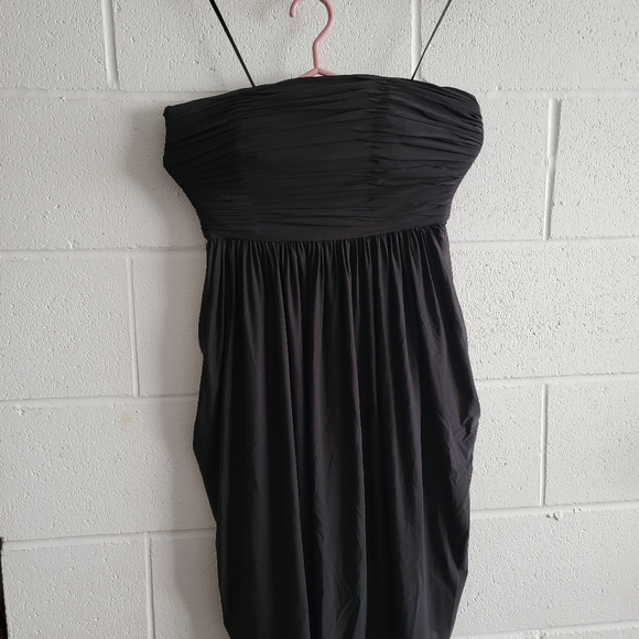 J. Crew Black Ruched Strapless Short Formal Dress - Picture 5 of 9